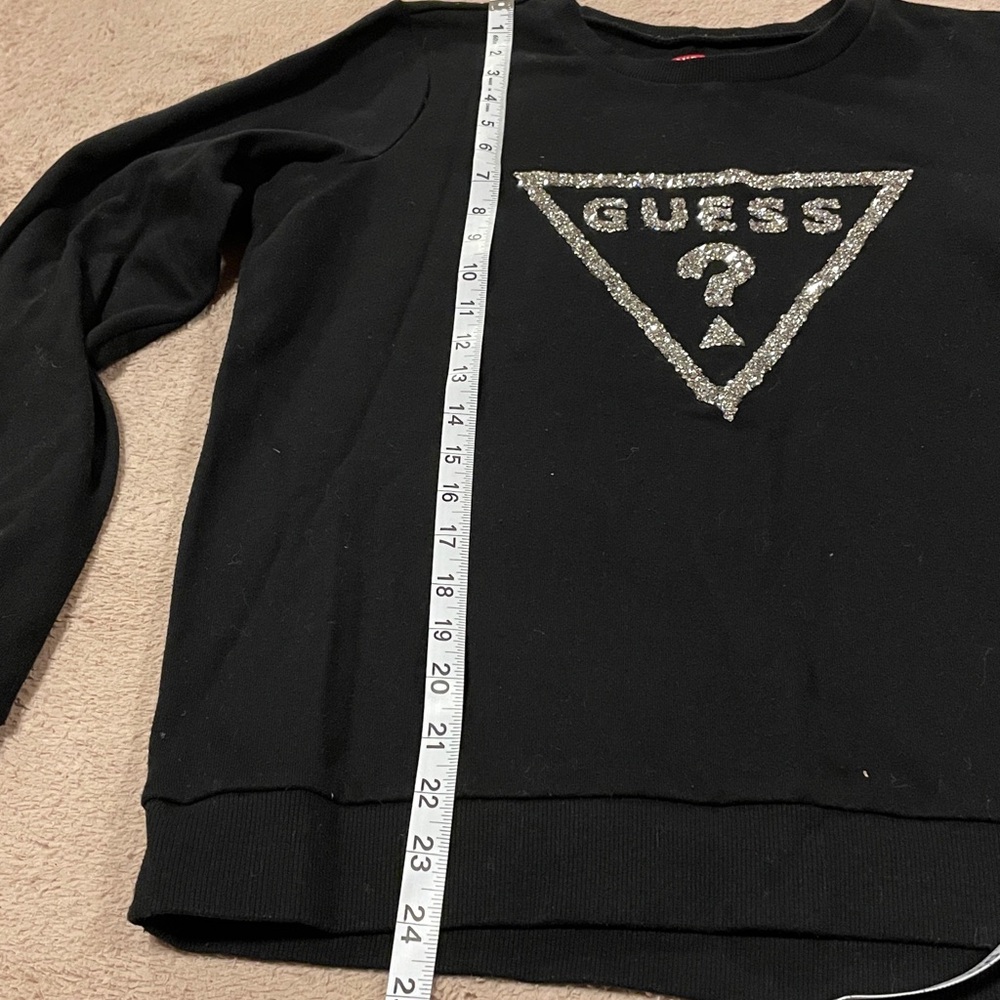 Guess Black Pullover With Silver Emblem - image 3